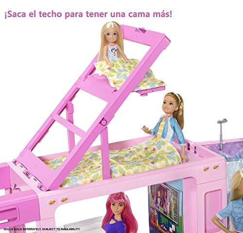 Barbie DreamCamper 3 en 1 - Autocaravana Transformable