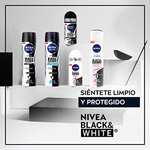 NIVEA MEN Black & White Invisible Original Roll-on pack de 6 (6 x 50 ml), desodorante antimanchas de cuidado masculino. [1'43€/ud]
