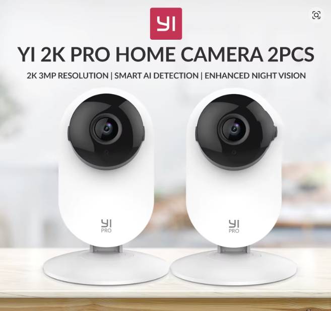 2x Cámaras de Seguridad YI Pro 2K