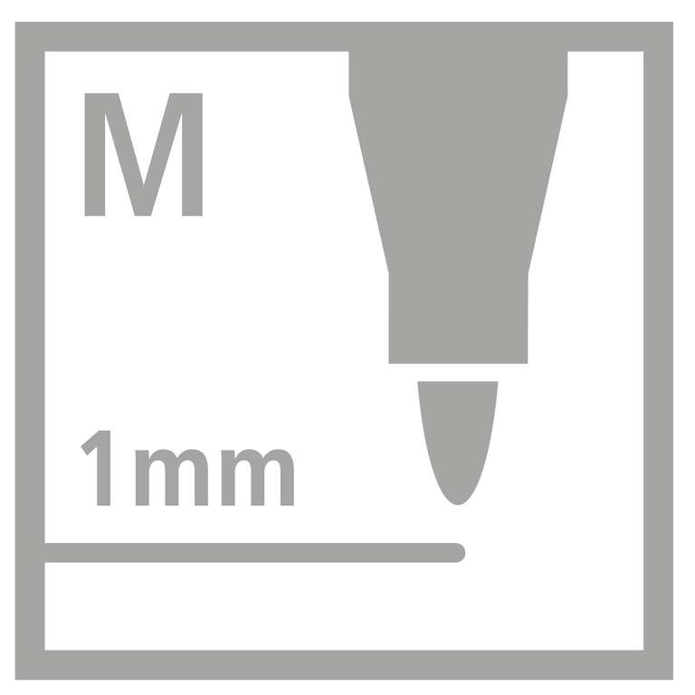 Rotulador stabilo acuarelable pen 68 arty line 1 mm estuche carton de 24 unidades colores surtidos
