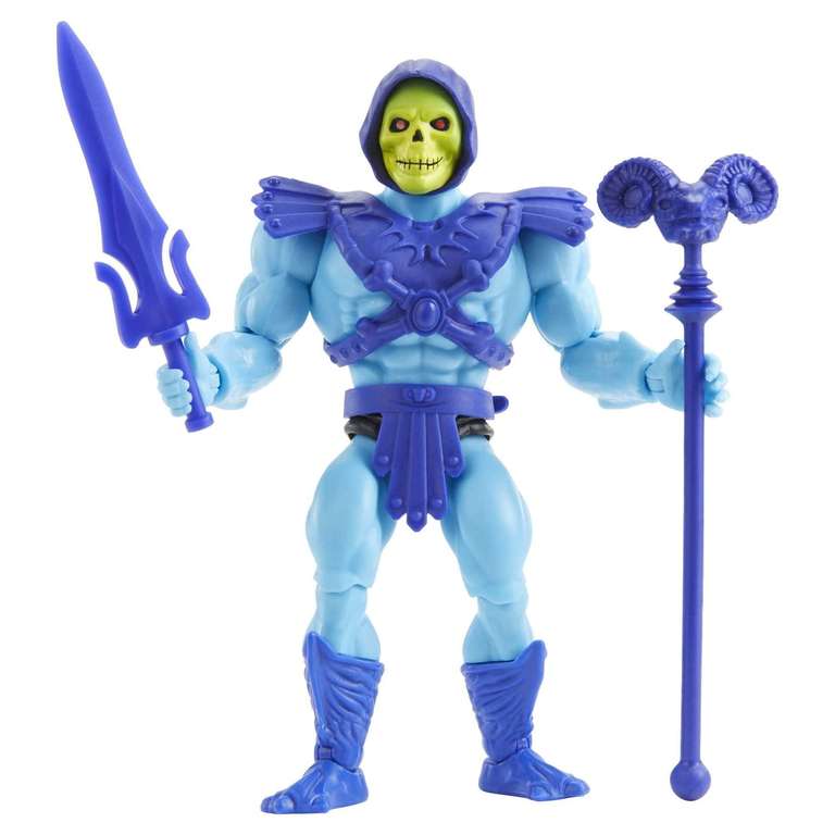 Masters of the Universe (Masters del Universo Orígenes) Figura Skeletor, muñeco articulado de juguete