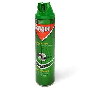 Baygon - Insecticida en Aerosol contra cucarachas y hormigas, Formula Plus, acción rápida y efecto duradero, 400ml