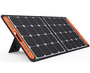  100W Panel Solar Portátil para Explorador 240/500/1000 Estación de Energía, Cargador Solar Monocristalino Plegable con Salidas USB