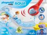 PLAYMOBIL Diversión en la Pesca con Animales del Mar, Juguete de baño para niños pequeños, con Peces flotantes