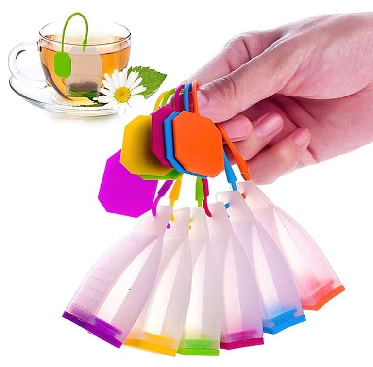 Infusor de silicona en forma de bolsa de té (envío gratis en un pedido)