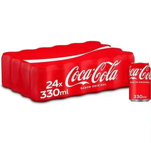 Coca-Cola normal y Zero 24 latas de 33cl. La lata sale a 0,54€