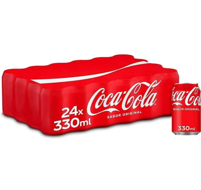 Coca-Cola normal y Zero 24 latas de 33cl. La lata sale a 0,54€