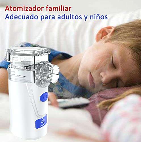 Nebulizador Portatil Inhalador, Recargable para Niños y Adultos