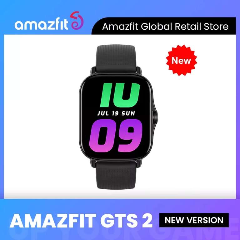 Amazfit-reloj inteligente GTS 2, dispositivo con almacenamiento y reproducción de música, Alexa, para teléfonos Android e IOS
