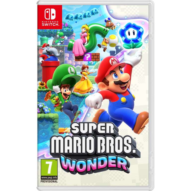 Súper Mario Bros Wonder - Nintendo Switch [AUDIO ESPAÑOL] [33€ NUEVO USUARIO]