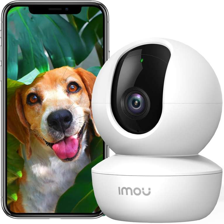 Cámara de Vigilancia WiFi Interior para Mascotas, AI Detección Humana, 1080P Cámara IP WiFi Interior con Sirena,Audio Bidireccional