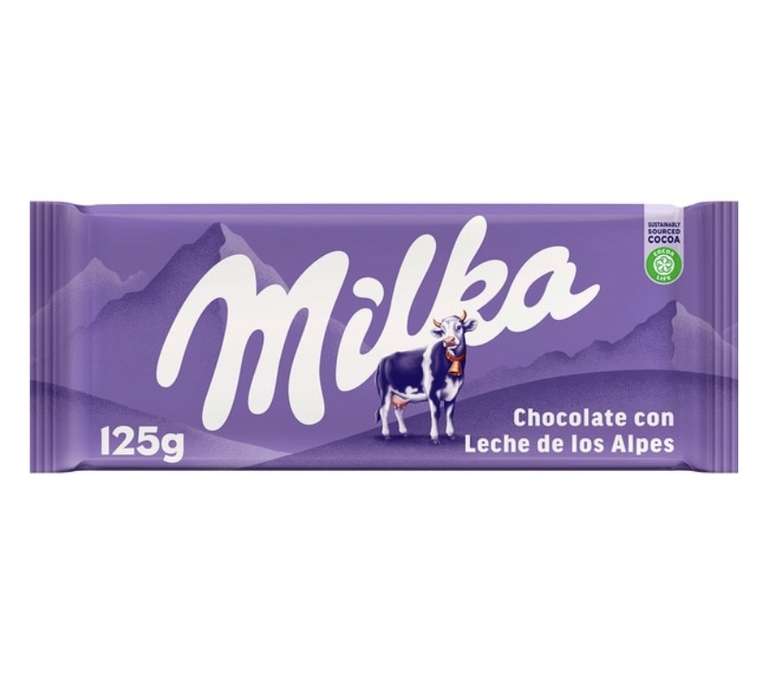 Chocolate Milka 125G | 3x2 Hipercor [ 0,70€ la tableta ]