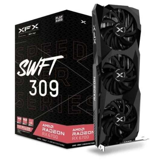 XFX SPEEDSTER SWFT 309 AMD Radeon RX 6700 CORE 10GB GDDR6 + Consigue hasta 2 juegos con tu gráfica AMD Radeon
