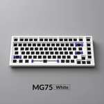 Akko-Kit de teclado mecánico MONSGEEK MG75W, 75%, 83 teclas, Hot-Swap, para juegos, con cable USB tipo C + inalámbrico, 2,4 GHz