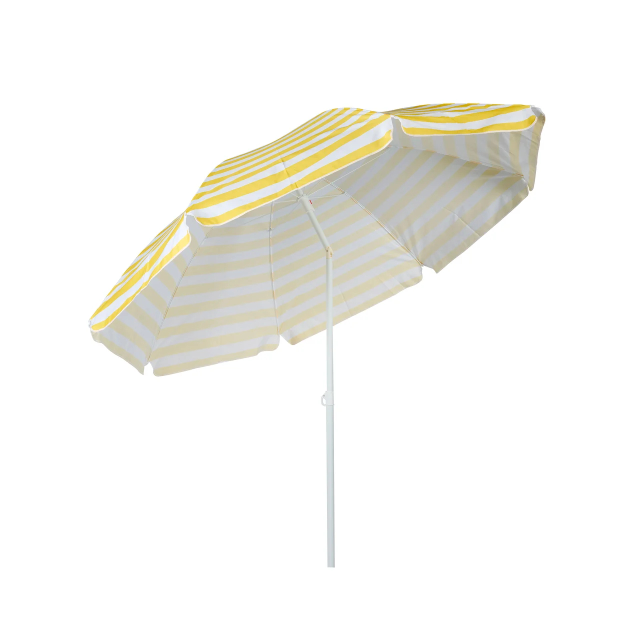 Sombrilla de playa de acero y poliéster, amarillo, de 240x235 cm, GARDENSTAR