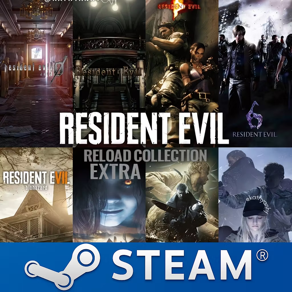 Resident Evil Reloaded Collection Extra (incluye 9 juegos + 2 DLC) p. ej., Resident Evil 2, 3, 4 (2005), 5, 6, 7, Village | Steam