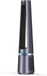 Rowenta Eclipse 2 en 1 QU5030 ventilador purificador sin aspas de 12 velocidades, filtra partículas finas, silencioso, oscilación, luz