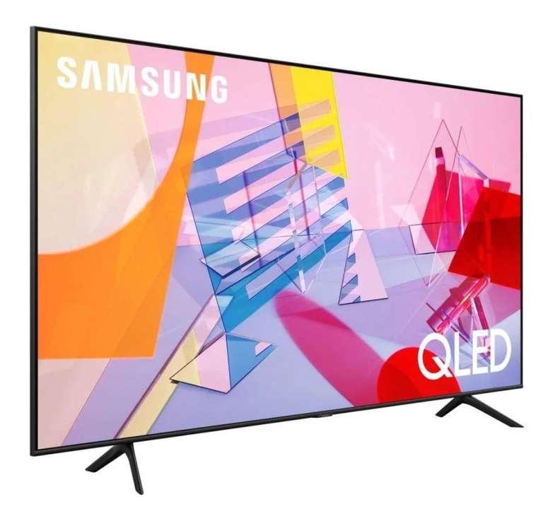 TV QLED 50" - Samsung 50Q60T, 4K UHD, Smart TV, HDR 10+, IA, Quantum Processor 4K, Asistentes de voz, Negro