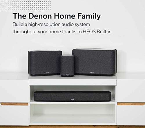 Denon Home Sound Bar 550 - Barra de Sonido ،Cine en casa ،Dolby Atmos, DTS:X, WLAN, Bluetooth, AirPlay 2, 4K Ultra HD, Dolby Vision, HDR10