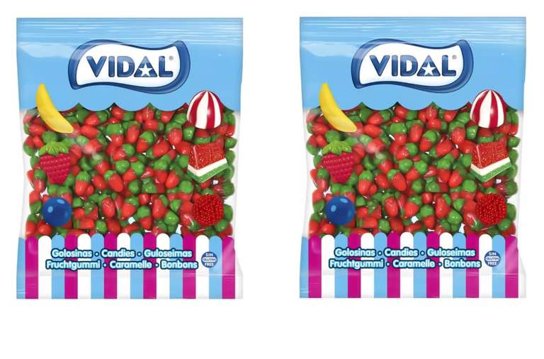 2 kilos Gominolas Vidal Mini Fresas Silvestres
