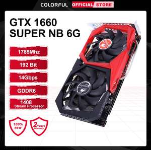 Tarjeta gráfica Colorful GeForce GTX 1660 SUPER NB, 6GB, NVIDIA GPU GTX1660 GDDR6