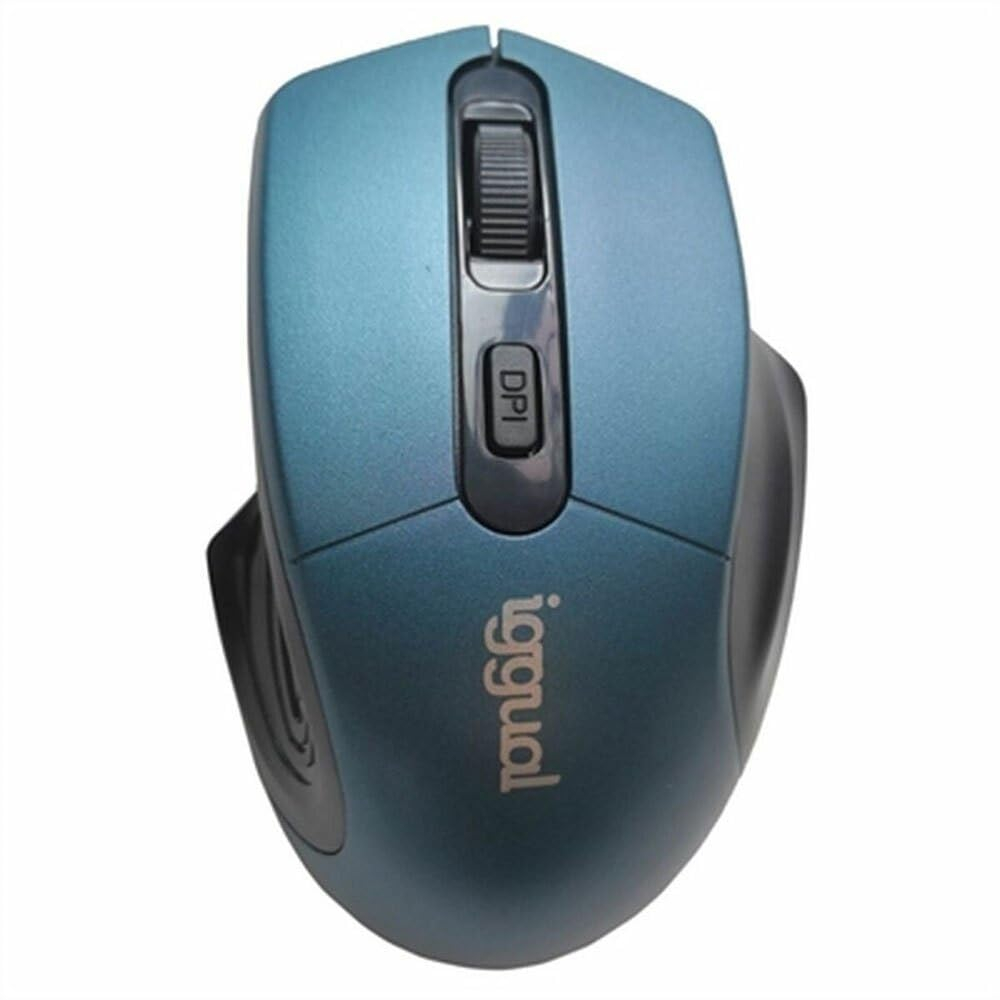 Iggual Ratón Inalámbrico Ergonomic-L 1600 dpi Azul Negro/Azul