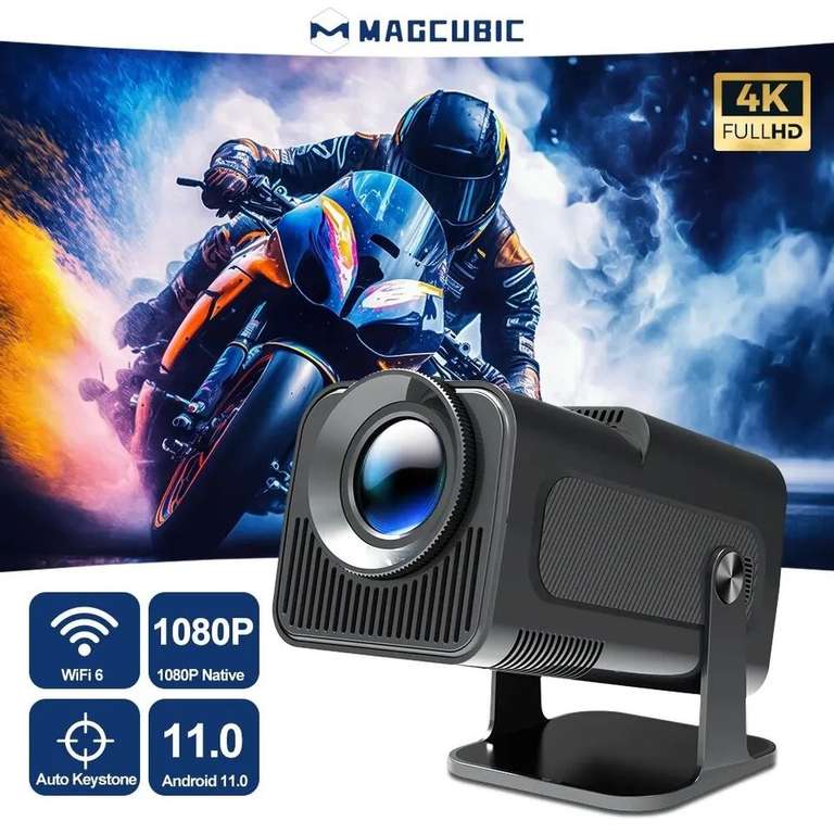 Magcubic-proyector portátil para cine al aire libre, Android 11, 390, ANSI HY320, 4K, 1080P, Dual Wifi6, BT5.0, HY300 mejorado