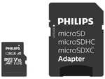 Philips Micro SDXC Card 128GB Class 10 + Adaptador UHS-I U3, 4K