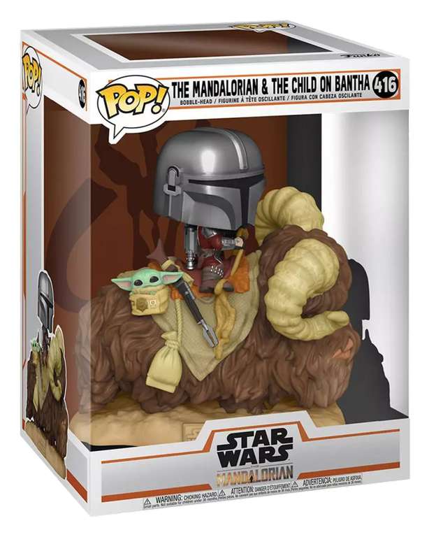 Figura POP! Mandalorian y Baby Yoda en Batha Star Wars: The Mandalorian