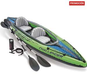 Kayak hinchable Intex Challenger k2 + 2 remos 351x76x38 cm| 2plazas| Kayak mar