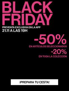 Parfois Black Friday -50% (21/11-19:00 app)