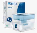 BRITA Depósito Filtrante Flow Azul | Incluye 5 Filtros MAXTRA PRO All-in-1 | Filtra hasta 150L | Compatible con filtros MAXTRA PRO | Sin BPA