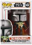 Funko- Pop Star Wars The Mandalorian-Mando Flying w/Jet Pack Figura coleccionable