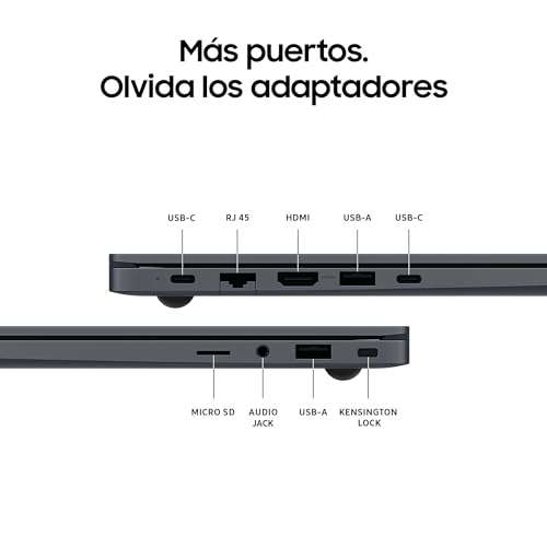 Samsung Galaxy Book4 - Laptop 15,6" FullHD (Intel Core 7 150U, 16GB RAM, 512GB SSD, Intel Iris Xe, Win 11 Home) Grafito – Teclado español