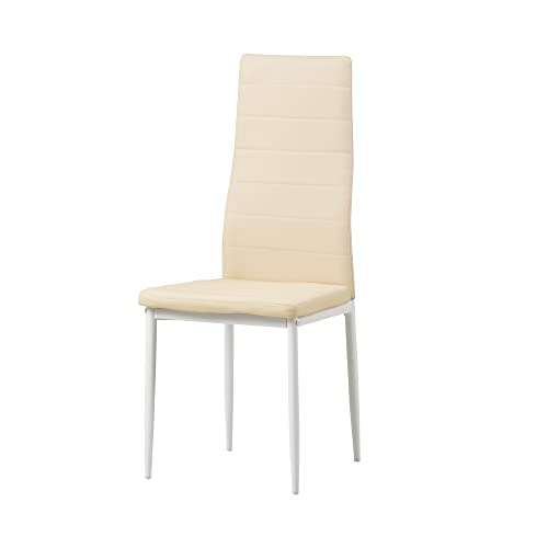 Albatros Milano:Set de 4 sillas de Comedor, Beige(17,49€ unidad) también rojo y marrón mismo precio