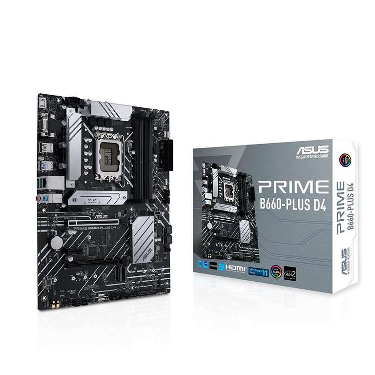 Asus PRIME B660-PLUS D4 - Placa base ATX Intel B660 LGA 1700 para proc. de 12ª Gen.