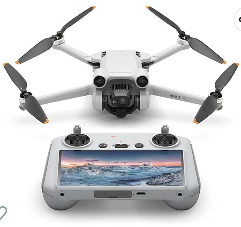 DJI Mini 3 Pro con DJI Smart Control – Dron ligero y plegable con vídeo 4K/60 fps, fotos de 48 MP, 34 minutos de tiempo de vuelo