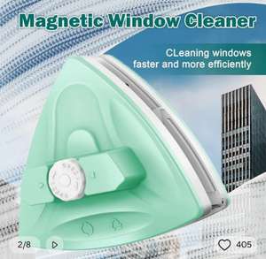 Cepillo limpiador magnetico para cristales