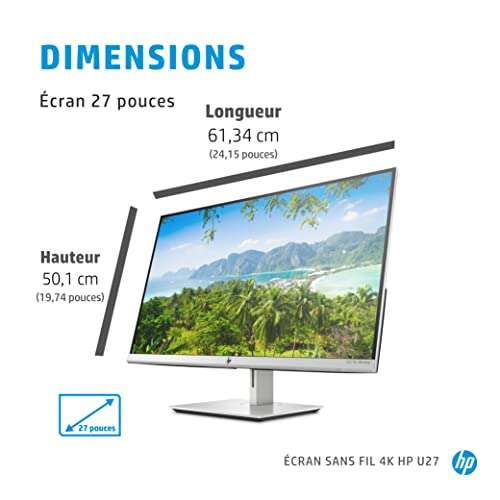 HP U27 4K Monitor Inalámbrico 27" LED IPS UltraHD 4K FreeSync HDMI 2.1