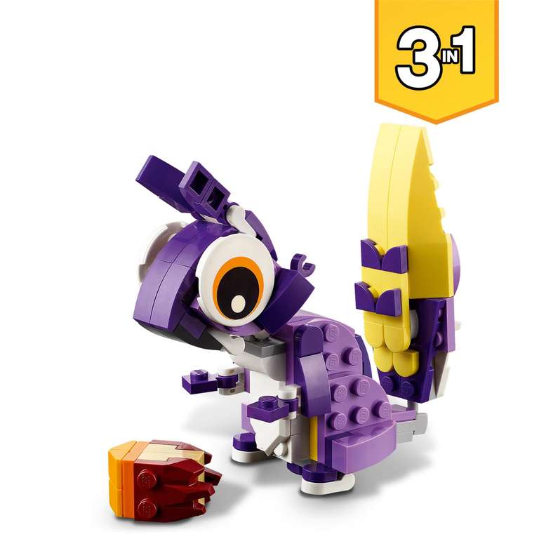LEGO Creator Criaturas Fantásticas del Bosque, Juego de Construcción 3 en 1