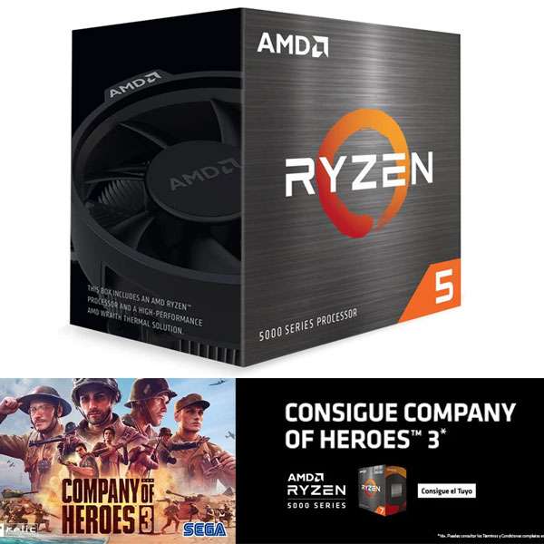 AMD Ryzen 5 5500 3.6GHz Box + Company of Heroes 3 AMD Bundle SEGA
