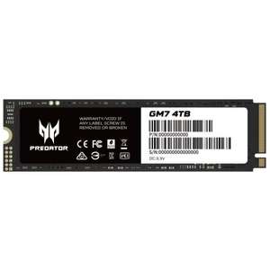Acer Predator GM7 4TB PCI Express 4.0 NVMe