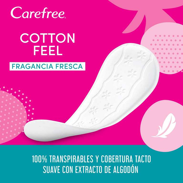 2 x Carefree Salvaslip Cotton Fragancia Fresca 44 unidades