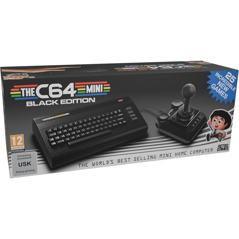 Consola Retro Deep Silver THEC64 Mini (Salida HDMI 720p, 25 juegos Neo-Retro preinstalados, Joystick USB microswitches, PcComponentes)