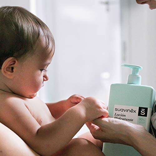 Suavinex – Loción Hidratante Corporal para Bebés. Apta para Pieles Sensibles. 90% Ingredientes de Origen Natural, 750Ml