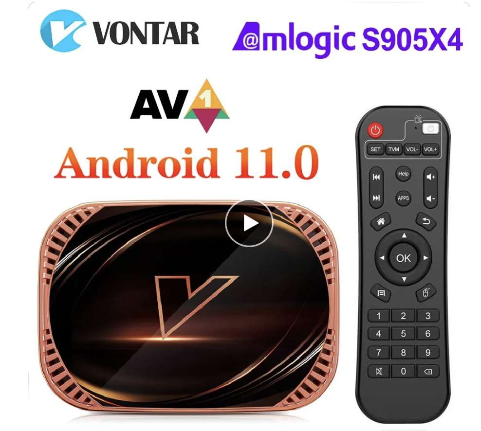 Dispositivo de TV inteligente, decodificador con Android 11,0, 4K