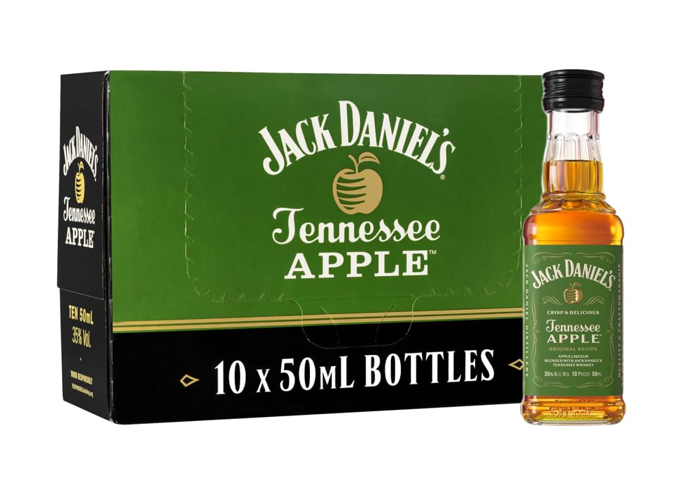 Jack Daniel's Tennessee Apple Whiskey Old No7, pack 10 miniaturas PET - 10 x 50ml