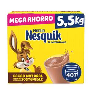 NESTLÉ NESQUIK Instantáneo Cacao Soluble 5.5kg Estuche (3'48 €/kg)