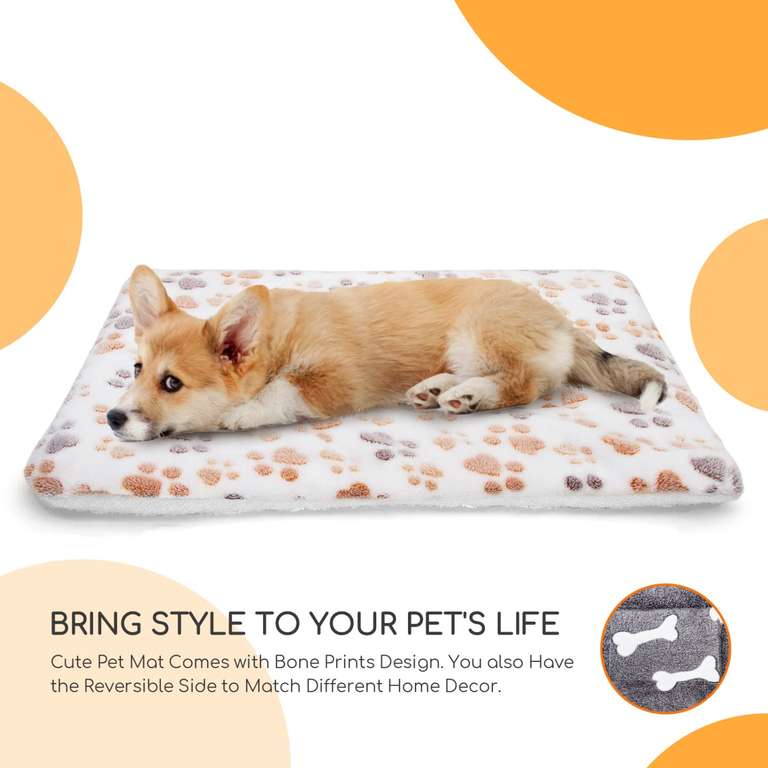 Colchoneta de cama de perros 70 × 55 cm (todas las medidas con 50%)