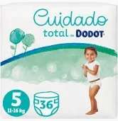 Dodot Cuidado Total Pañales Bebé, Tallas 1,2,3,4 y 5, Pack mensual de 36 a 56 pañales